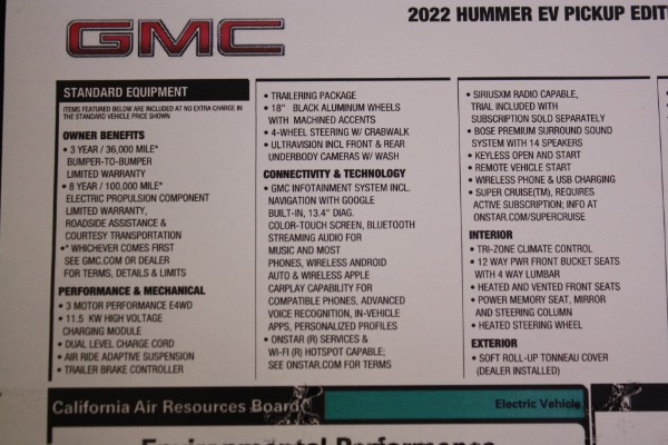 Used 2022 GMC HUMMER EV Pick Up Edition 1 Earthcruiser Full Camper | Torrance, CA